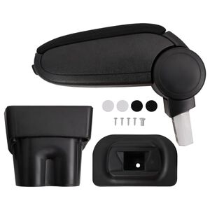 vidaXL Apoio de bra&ccedil;o para carro 17x32x(35,5-52) cm ABS preto