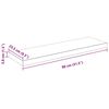 vidaXL Prateleiras de parede suspensas 2 pcs 80x23,5x3,8cm MDF branco