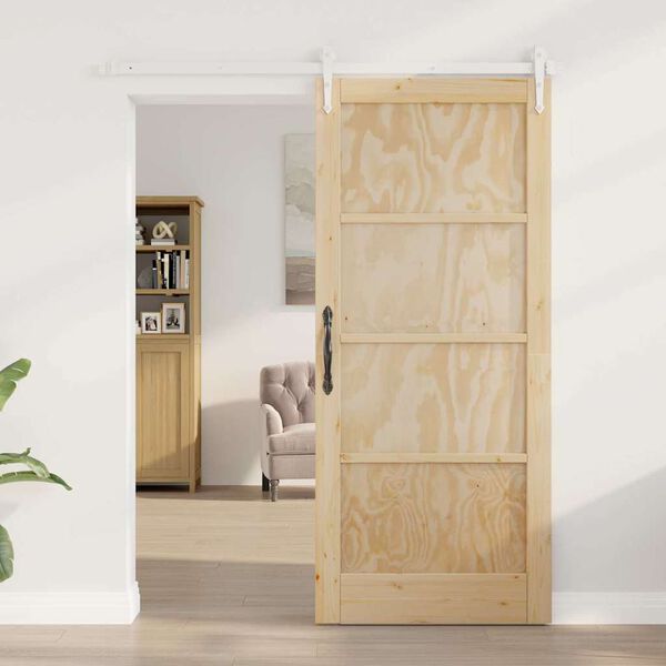 vidaXL Porta Deslizante ORKDAL Castanho 86 x 211 cm