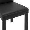 vidaXL Cadeiras de jantar 6 pcs couro artificial preto