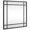 vidaXL Espelho de parede quadrado 40x40 cm ferro preto