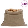 vidaXL Sacos de juta 30 pcs 100x110 cm 100% juta 220 gsm