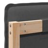 vidaXL Cabeceira estofada com cabeceira Cinza Natural e Escuro 180 cm