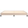 vidaXL Estrutura de cama 200x200 cm couro artificial cappuccino
