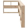 vidaXL Estante cabeceira forma de L 90 cm madeira de pinho maci&ccedil;a