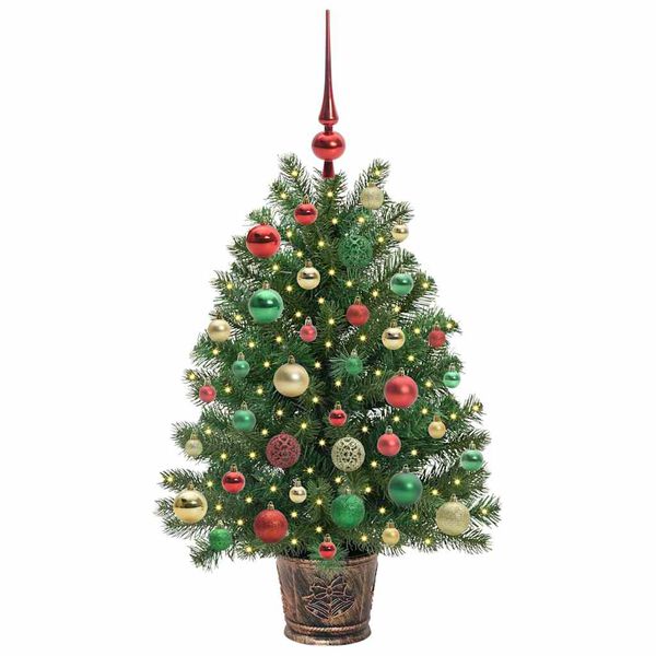 vidaXL &Aacute;rvore de Natal Artificial com 150 LEDs Verde 95 cm PE e PVC