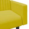 vidaXL 2 pcs conjunto de sof&aacute;s veludo amarelo