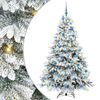 vidaXL &Aacute;rvore de Natal Artificial com 300 LEDs Branco 180 cm PE e PVC