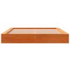 vidaXL Cama sem colch&atilde;o 140x200 cm madeira pinho maci&ccedil;a castanho-mel