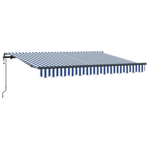vidaXL Toldo Retr&aacute;til Azul 250 x 200 cm tecido