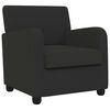 vidaXL poltrona Preto Velo de cordeiro sint&eacute;tico