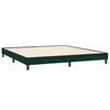 vidaXL Cama com molas colch&otilde;es 200x210 cm veludo verde-escuro