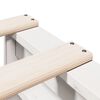 vidaXL Cama com estante sem colch&atilde;o 180x200 cm pinho maci&ccedil;o branco