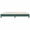vidaXL Estrutura de cama sem colch&atilde;o 180x210 cm veludo verde-escuro