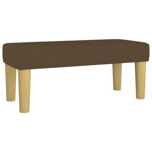 vidaXL Banco 70x30x30 cm tecido castanho-escuro