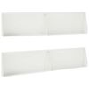 vidaXL Muro de Conten&ccedil;&atilde;o 4 unid. 100 x 12 x 30 cm A&ccedil;o Branco
