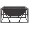 vidaXL Fire Pit Preto 80 x 80 x 40 cm A&ccedil;o