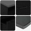 vidaXL Banco de Hall com almofada Carvalho Preto 80 x 38 x 46 cm