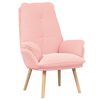vidaXL poltrona Rosa 69 x 74 x 93 cm Tecido Sherpa