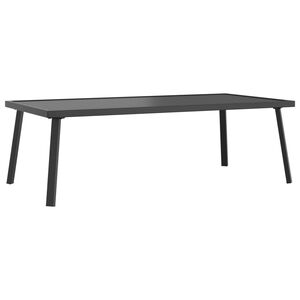 vidaXL Mesa de centro de jardim 110x55x35 cm aço antracite