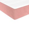 vidaXL Colchão de molas ensacadas 80x220x20 cm veludo rosa
