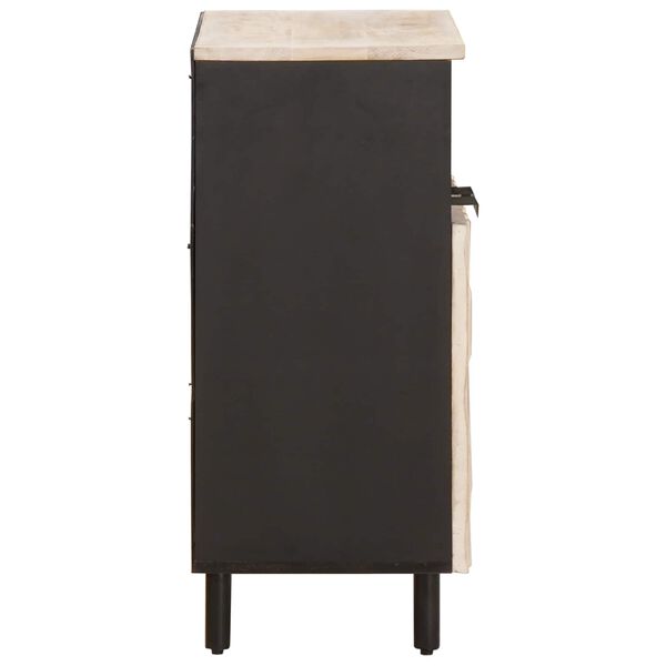 vidaXL Buffet com porta Acabamento em Wash Branco 60 x 33 x 75 cm