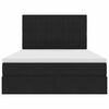 vidaXL Cama com arruma&ccedil;&atilde;o e LED com colch&atilde;o Preto 140 x 200 cm Veludo