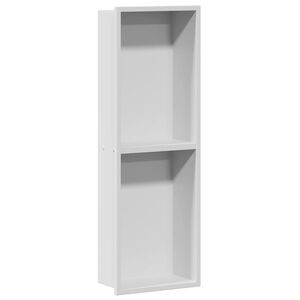 vidaXL Nichos de Chuveiro Branco 60 x 20 x 9,5 cm A&ccedil;o inoxid&aacute;vel