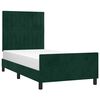 vidaXL Estrutura de cama sem colch&atilde;o 80x200 cm veludo verde-escuro