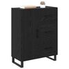 vidaXL Buffet com gaveta Carvalho Preto 69,5 x 34 x 90 cm