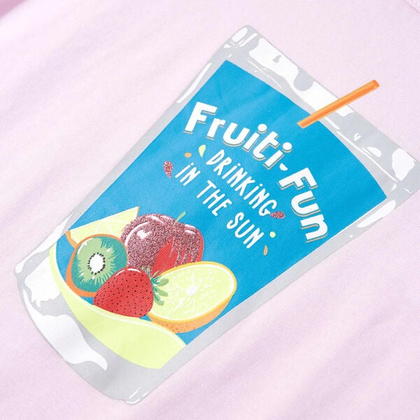 T-shirt de crian&ccedil;a rosa-suave 116