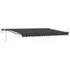 vidaXL Estrutura de Toldo Manual com LEDs Antracite 5 &times; 3,5 m