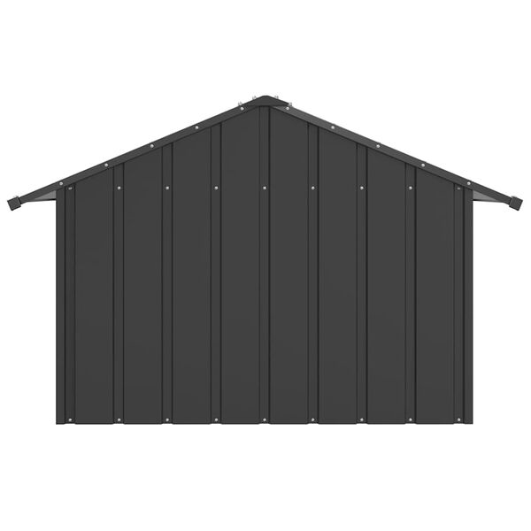 vidaXL Casota para c&atilde;es com telhado 83x130x85 cm a&ccedil;o galvanizado