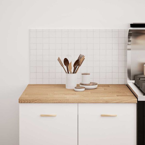 VidaXL Bancada de cozinha retangular 80x63,5x2,7 cm carvalho maci&ccedil;a