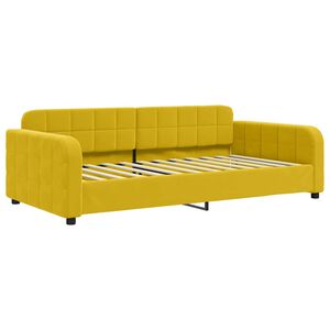 vidaXL Sof&aacute;-cama 100x200 cm veludo amarelo