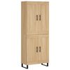 vidaXL Arm&aacute;rio alto 69,5x34x180 cm derivados de madeira cor sonoma