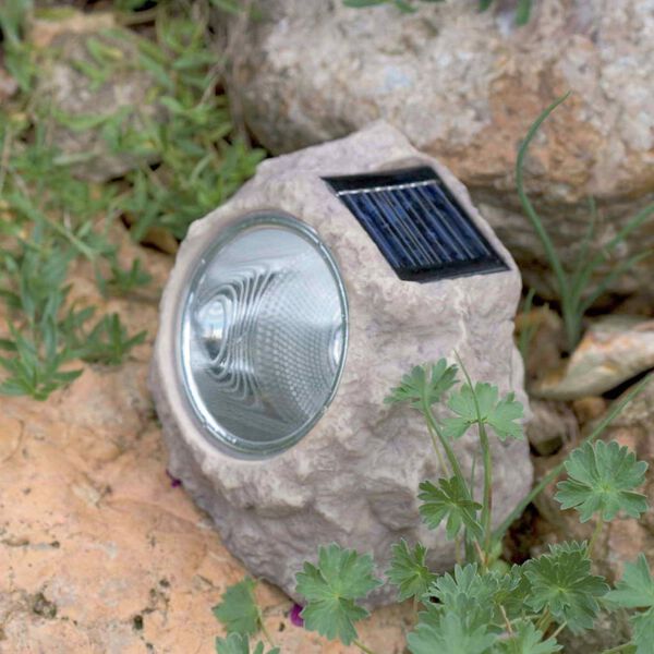 Luxform Ilumina&ccedil;&atilde;o pedra para jardim solar LED Andes 3 pcs