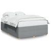 vidaXL Estrutura de cama sem colch&atilde;o 160x200 cm tecido cinzento-claro