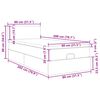 vidaXL Estrutura cama otomana colch&atilde;o 80x200 cm tecido castanho escuro