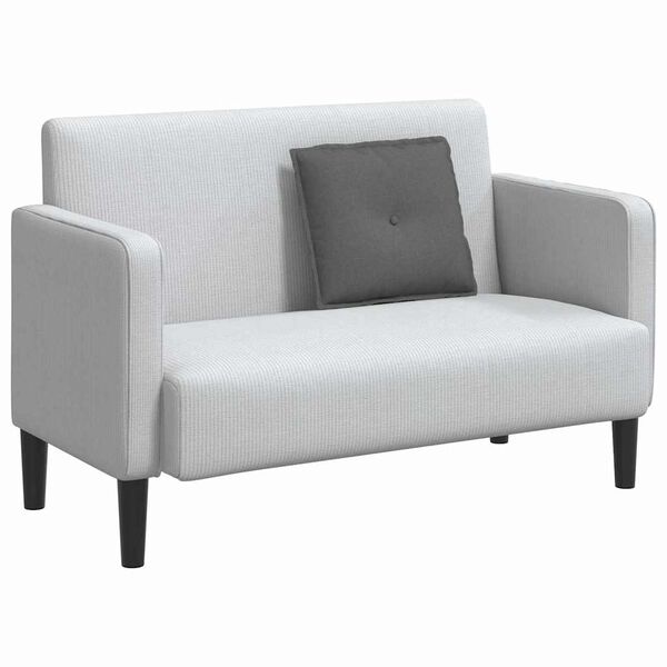 vidaXL Travesseiro para Costas Cinza Escuro 50 x 19 x 45 cm tecido