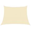 vidaXL Para-sol estilo vela 160 g/m&sup2; 4/5x3 m PEAD cor creme