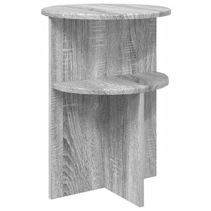 vidaXL Mesa Lateral com armazenamento Sonoma Cinzento &Oslash; 39,5 x 55 cm