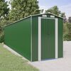 vidaXL Abrigo de jardim 192x772x223 cm a&ccedil;o galvanizado verde