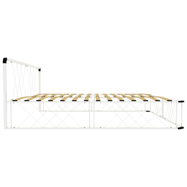 vidaXL Estrutura de cama 180x200 cm metal branco