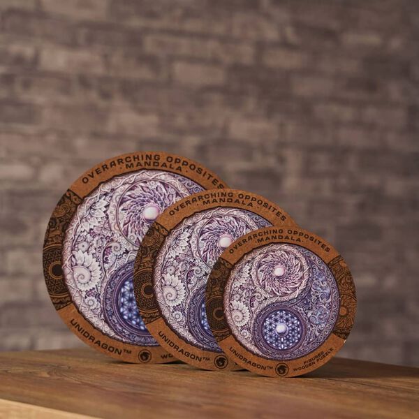 UNIDRAGON Puzzle madeira 350pcs Overarching Opposites KingSize 33x33cm