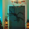 vidaXL Decora&ccedil;&atilde;o de Aranha de Halloween 3 pcs Preto 200 cm