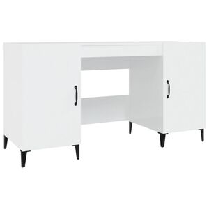 vidaXL Secret&aacute;ria 140x50x75 cm derivados de madeira branco brilhante
