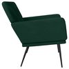 vidaXL Banco 108x79x79 cm veludo verde-escuro
