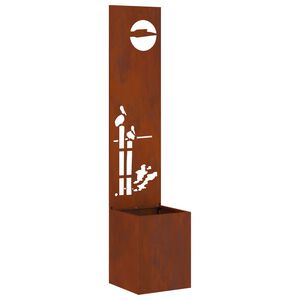 vidaXL Tela de Privacidade para Jardim Ferro Enferrujado 32 x 140 cm