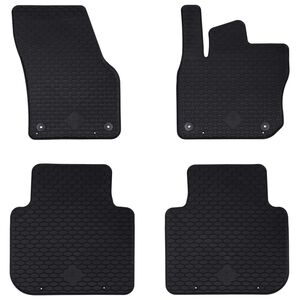 vidaXL Tapete de carro 4 pcs Preto &Scaron;koda KODIAQ TDI Borracha